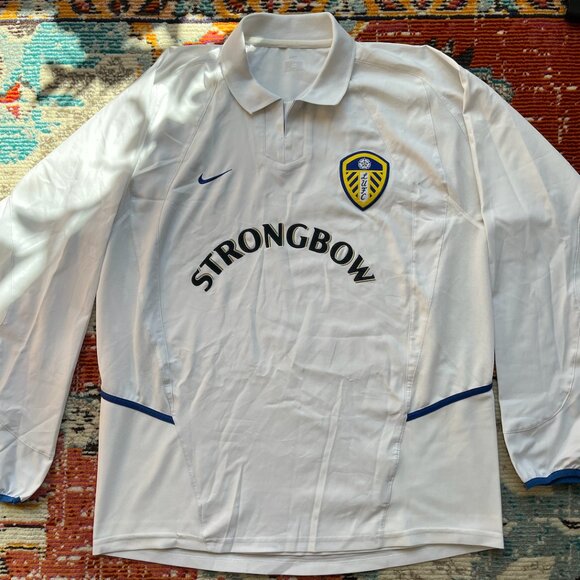 VINTAGE 2002 LEEDS UNITED NIKE LONG SLEEVE KIT SIZE XL - Picture 4 of 5